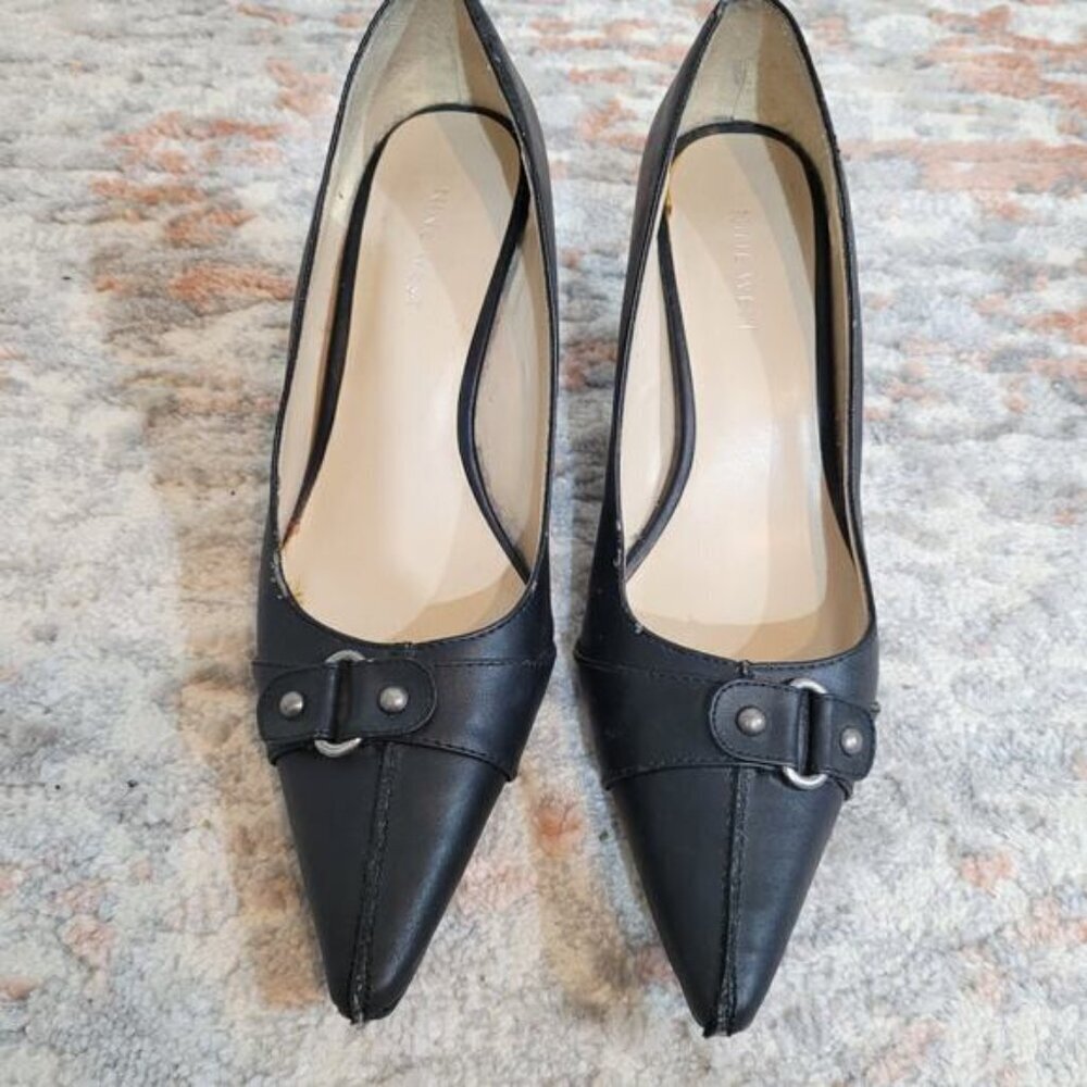 Nine West Rochell Black Heels‎ - Size 7 - Picture 2 of 7